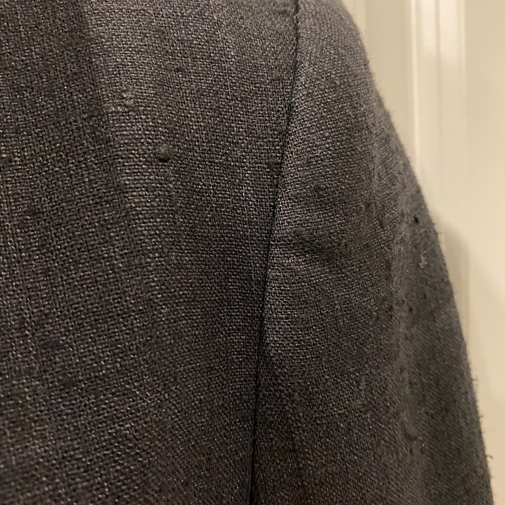 Herbert Grossman Vintage Black Linen Blazer - Picture 11 of 11